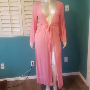 Pink Mesh Cover-Up Size LG/XL/2X available
